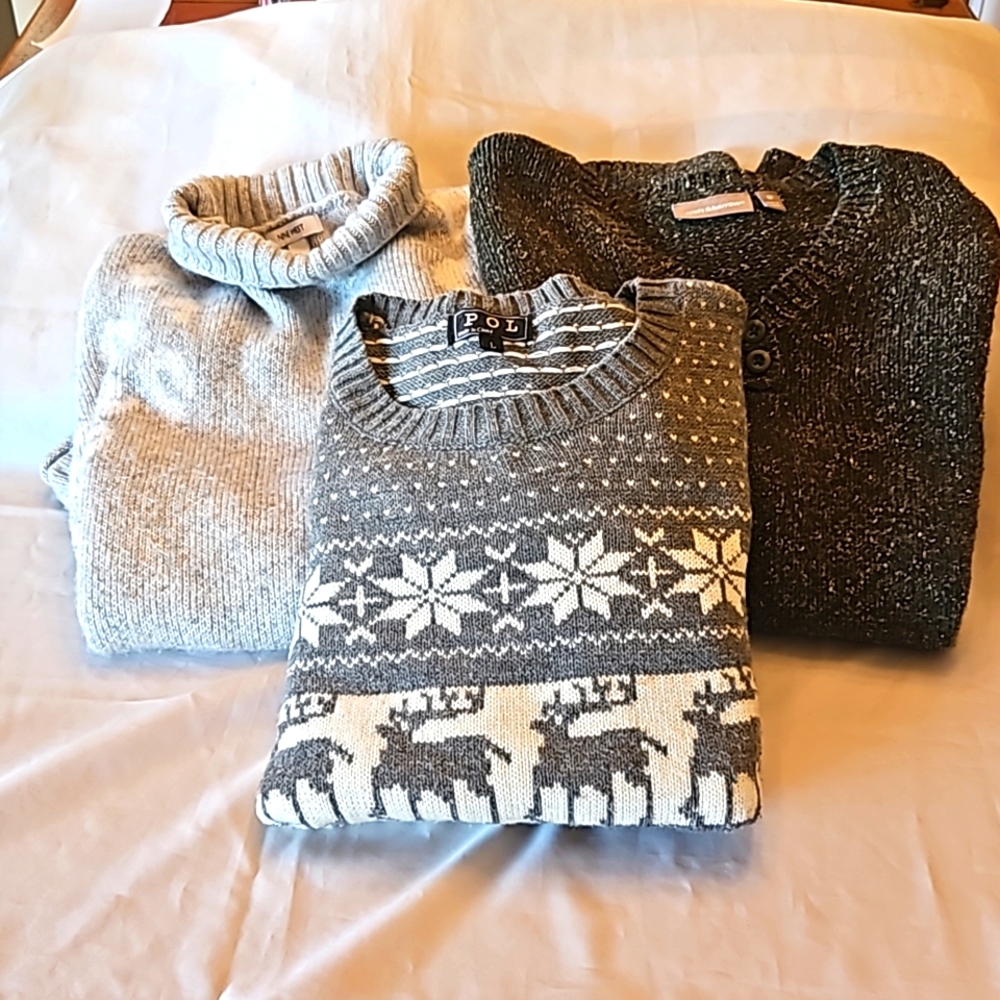 3 Sweaters sold together.